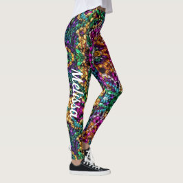 Leggings Mardi Gras Leyendas Nombre