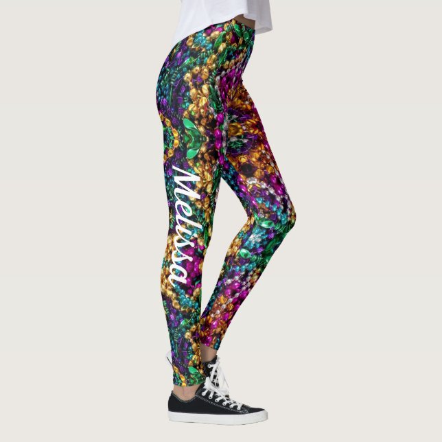 Leggings Mardi Gras Leyendas Nombre (Derecha)