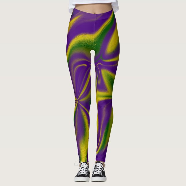 Leggings Mardi Gras Swirls (Anverso)