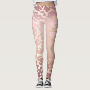Leggings Marfil, oro Rosa y piernas de mujeres rosadas