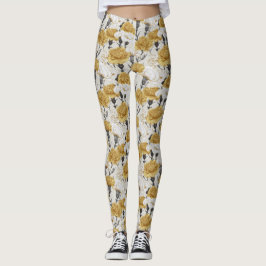 Leggings Marfil y Oro  Halterofilia Clavel Estética