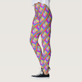 LEGGINGS MARGARITAS POP ART