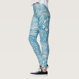 Leggings Marigold de William Morris, Flores de Jardín Vinta