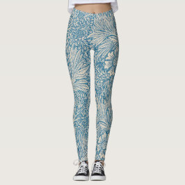 Leggings Marigoldes Azules (por William Morris)