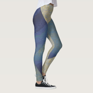 Leggings Marina abstracta olas en zig zag fracturadas 09
