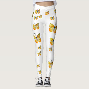Leggings Mariposa amarilla acuarela Art Personalizado Leggi