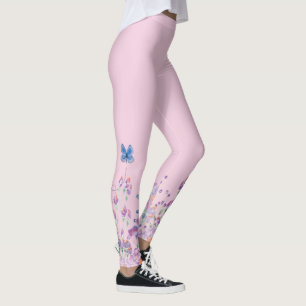 Leggings Mariposa azul en las flores