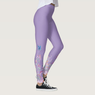 Leggings Mariposa azul en las flores