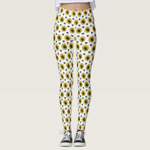 Leggings Mariposa azul y girasol
