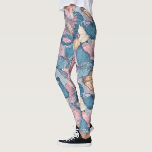 Leggings Mariposa Camuflaje Edgy Brillante Entrenamiento de