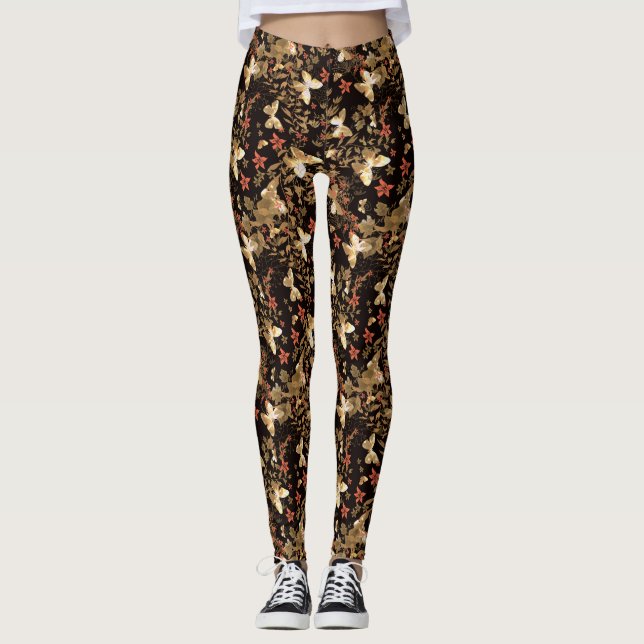 Leggings Mariposa de oro (Anverso)