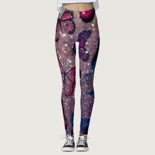 Leggings Mariposa en Purpurina