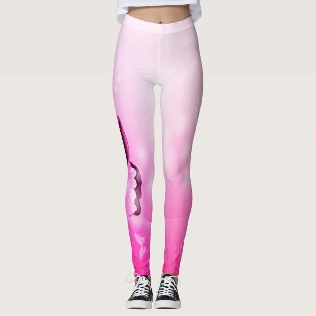 Leggings Mariposa magenta (Anverso)