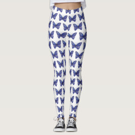 Leggings Mariposa Morado Acuarela Mariposa Leyendas de Arte