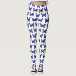 Leggings Mariposa Morado Acuarela Mariposa Leyendas de Arte