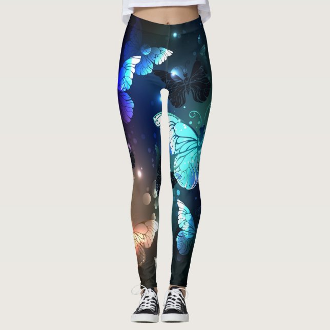 Leggings Mariposa nocturna fluida (Anverso)