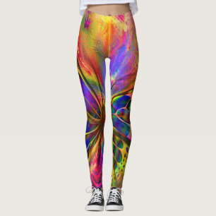 Leggings Mariposa psicodélica y multicolor