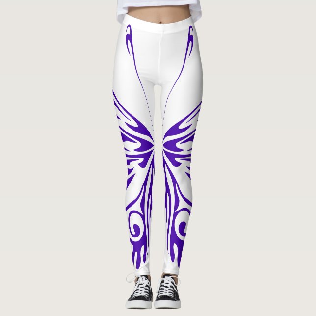 Leggings Mariposa púrpura (Anverso)