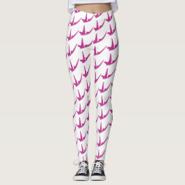 Leggings Mariposa rosada resplandeciente