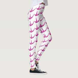Leggings Mariposa rosada resplandeciente