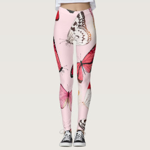 Leggings Mariposa tropical detallada: patrón de cosecha