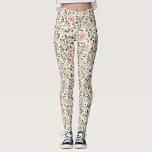 Leggings Mariposa verde menta rosa rubor