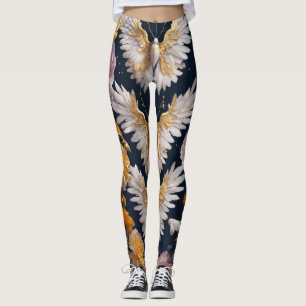 Leggings Mariposa y camiseta de pluma bohemias