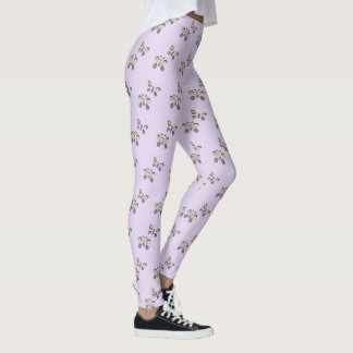 Leggings Mariposas amarillas moradas Mariposa Mariposa Lava