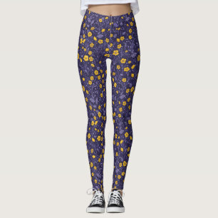 Leggings Mariposas, amarillas y violetas