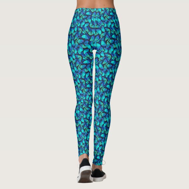 Leggings Mariposas azules estampadas (Reverso)