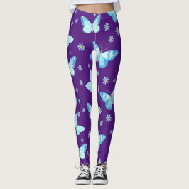 Leggings Mariposas azules ligeras