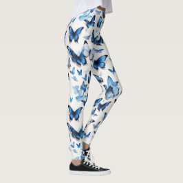 Leggings Mariposas azules vibrantes