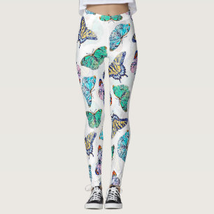 Leggings Mariposas color blanco