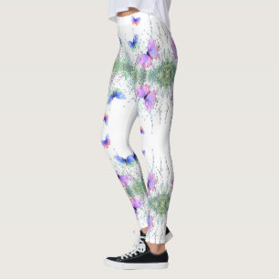 Leggings Mariposas coloridas volando en la naturaleza - ale