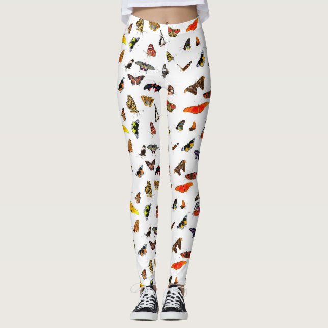 Leggings MARIPOSAS de encargo de las polainas (Anverso)