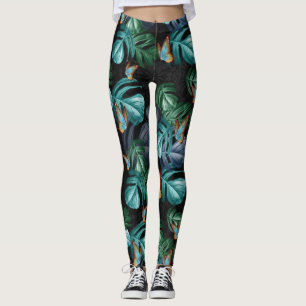 Leggings Mariposas de paraídas/salpicaduras de turquesa tro
