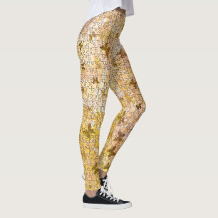 Leggings Mariposas desconcertadas y marrones-marrones de Sa