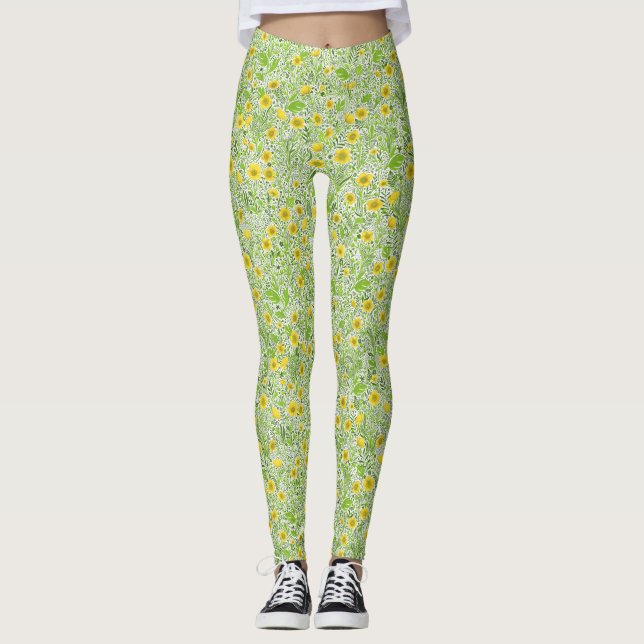Leggings Mariposas en blanco (Anverso)