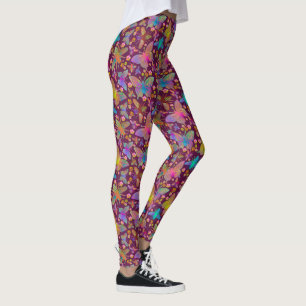 Leggings Mariposas en ebullición bajo una luna de medianoch