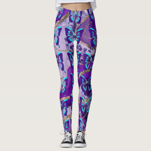 Leggings Mariposas en Morado