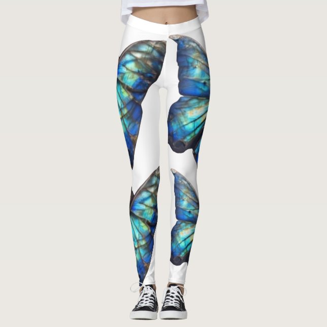 Leggings Mariposas irlandesas en blanco (Anverso)
