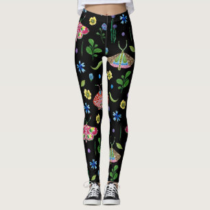 Leggings Mariposas Multicolor: Patrón brillante sin foco