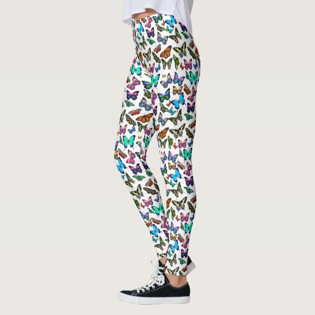 Leggings Mariposas que agitan por las polainas de las (Izquierda)