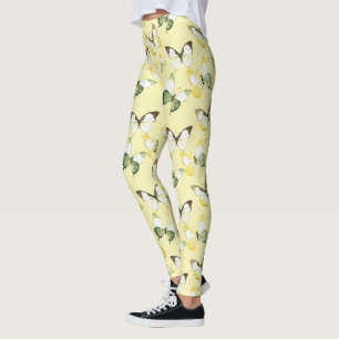 Leggings Mariposas Verde Amarillo
