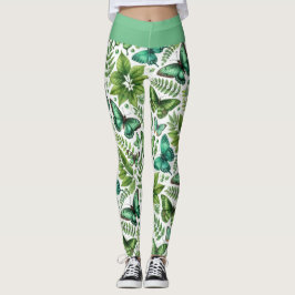 Leggings Mariposas Verde-Azuladas