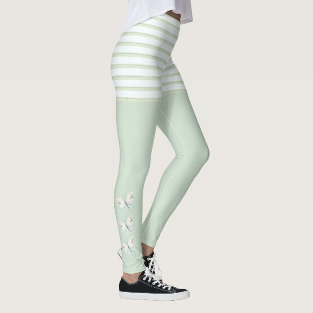Leggings Mariposas verdes y cintas (Derecha)
