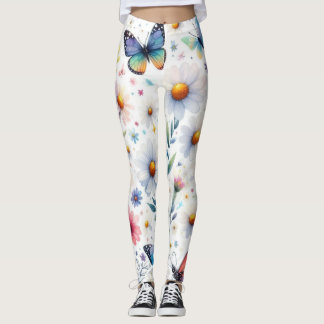 Leggings Mariposas y daises