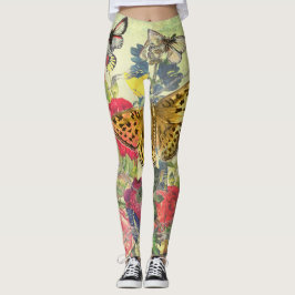 LEGGINGS MARIPOSAS Y FLORES IMPRESIONADAS