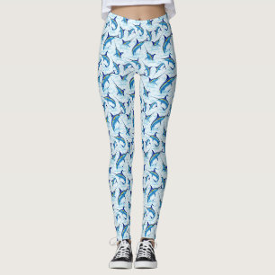 Leggings Marlín Azul Saltando del Océano