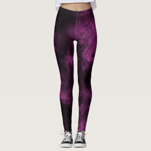 Leggings Mármol ahumado rosado oscuro